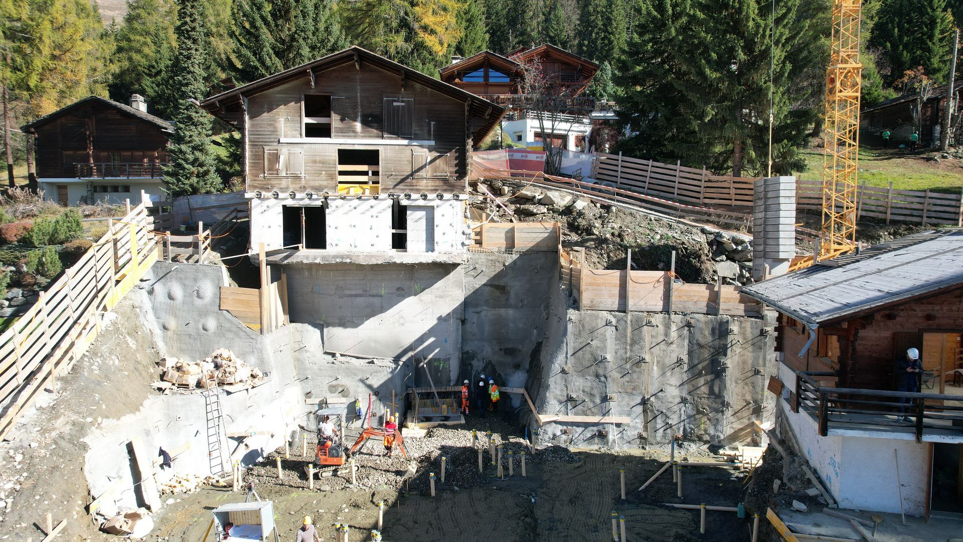 Transformation et agrandissement d'un chalet existant, Verbier 