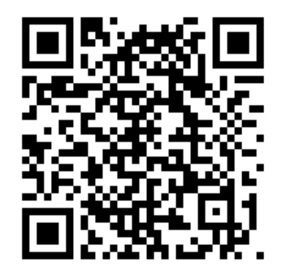 Un código QR en blanco y negro sobre un fondo blanco.