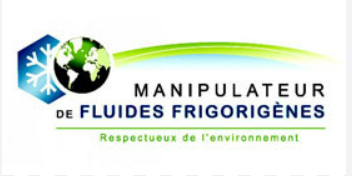 Logo manipulateur de fluides frigorigène
