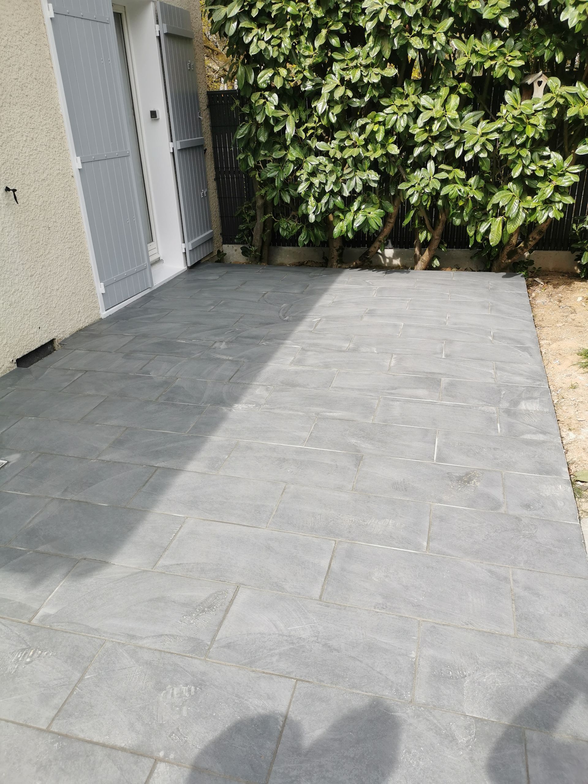 Terrasse en carreaux