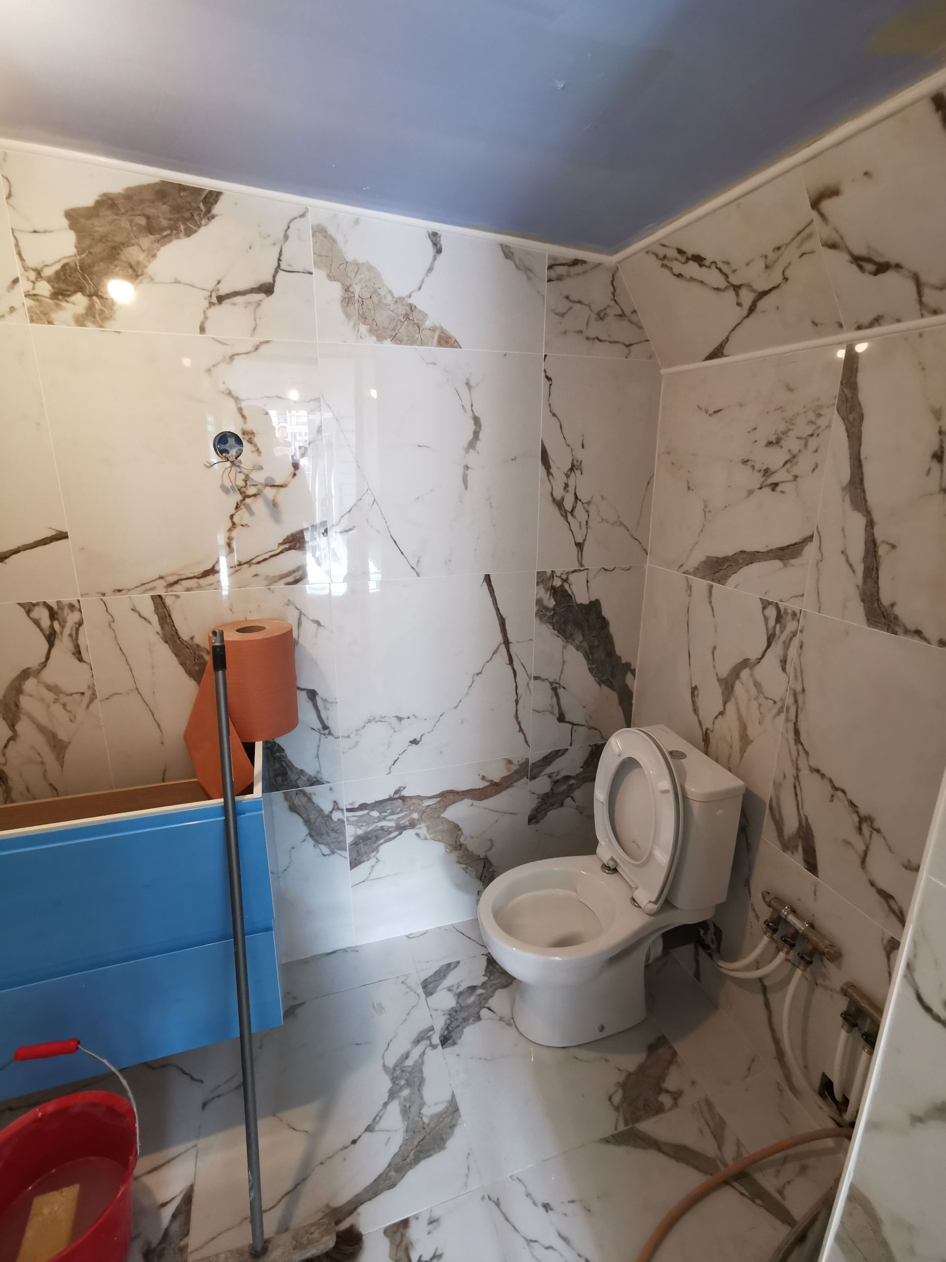 Sanitaires en cours de conception