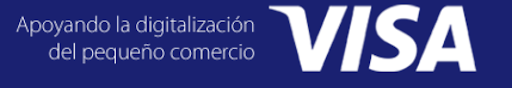 Un fondo azul con la palabra visa.
