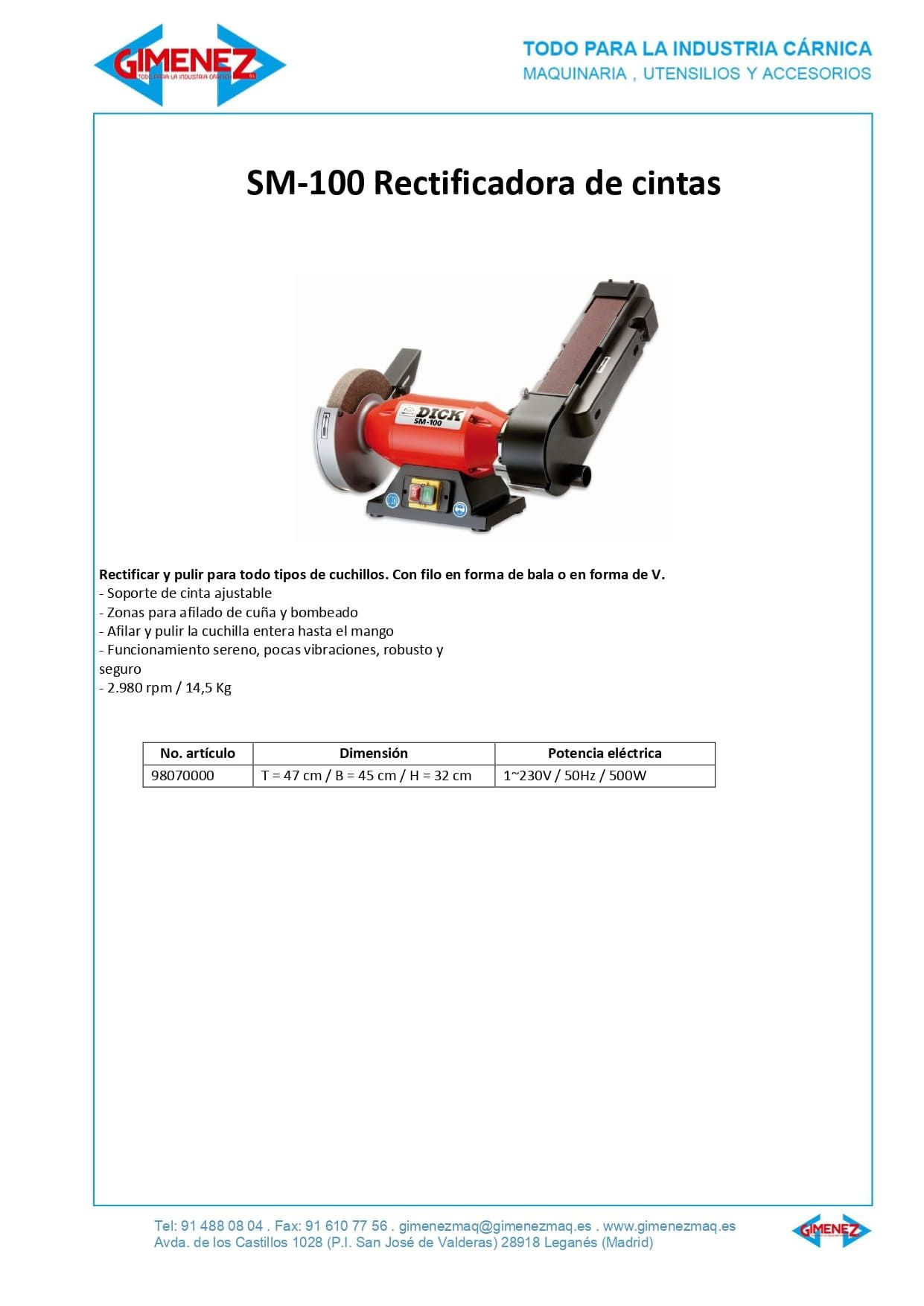 Un folleto con la imagen de un molinillo.