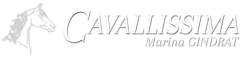 Un logo pour cavallissima marina gindrat avec une tête de cheval
