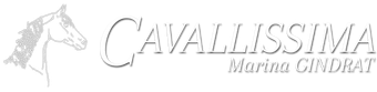 Un logo pour cavallissima marina gindrat avec une tête de cheval