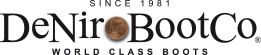 Un logo pour les bottes de classe mondiale deniro boot co