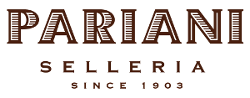 Un logo pour Pariani Selleria depuis 1903 sur fond blanc