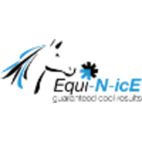 Un logo pour une entreprise appelée equi-n-ice avec un cheval et une étoile.