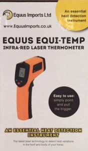 Thermomètre laser infrarouge equus equi temp d'equus imports ltd
