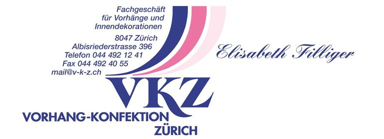 VKZ Logo Vorhänge Innendekoration Zürich