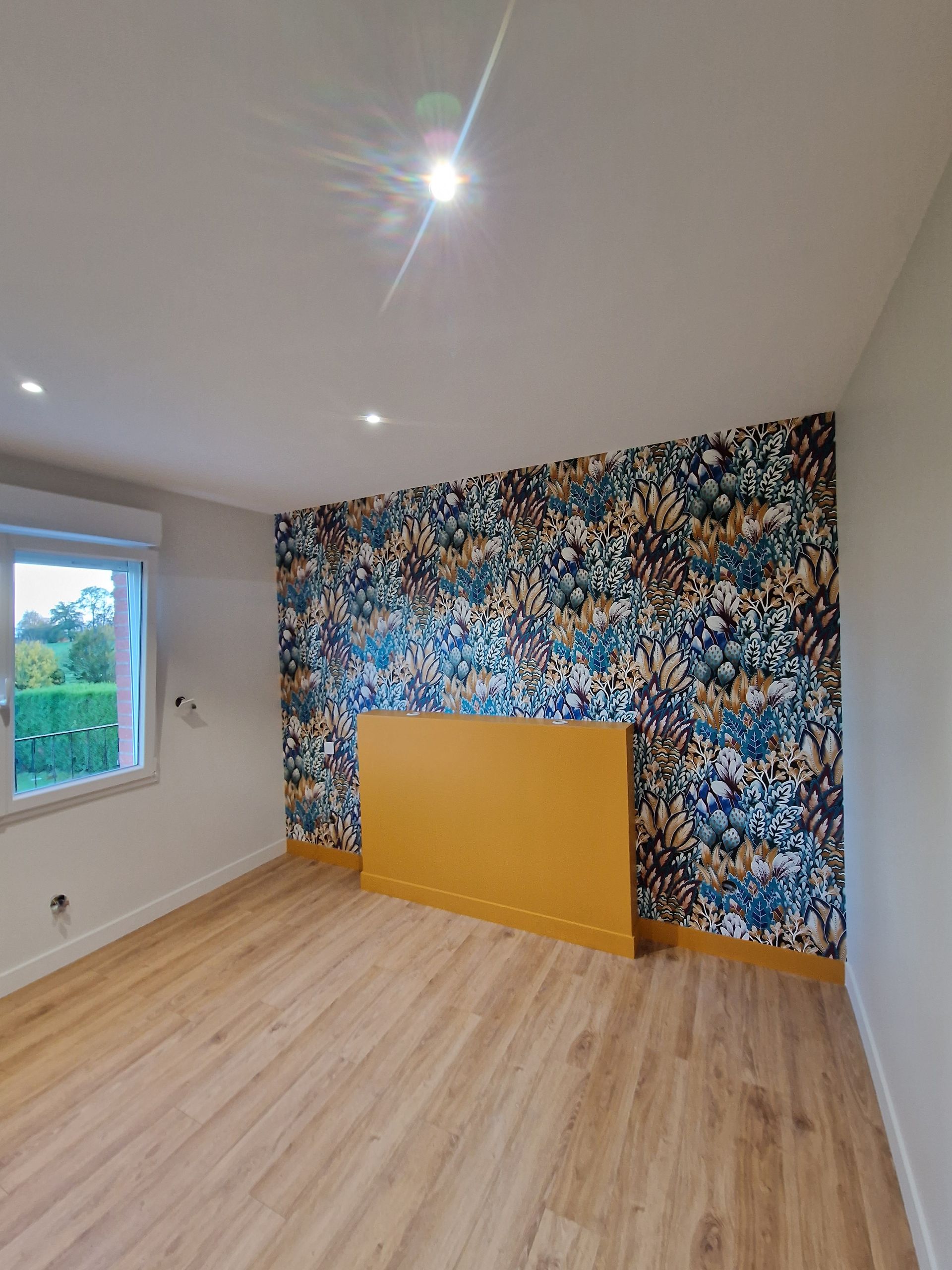 Une texture sur un mur intérieur