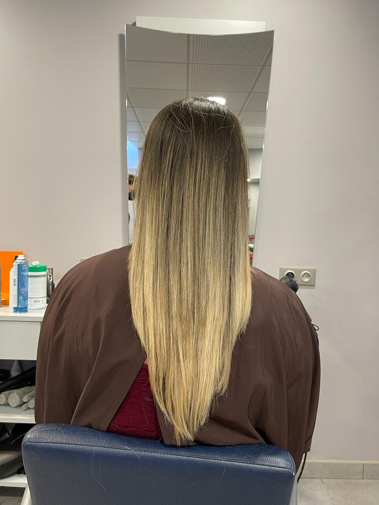 Balayage sur cheveux longs