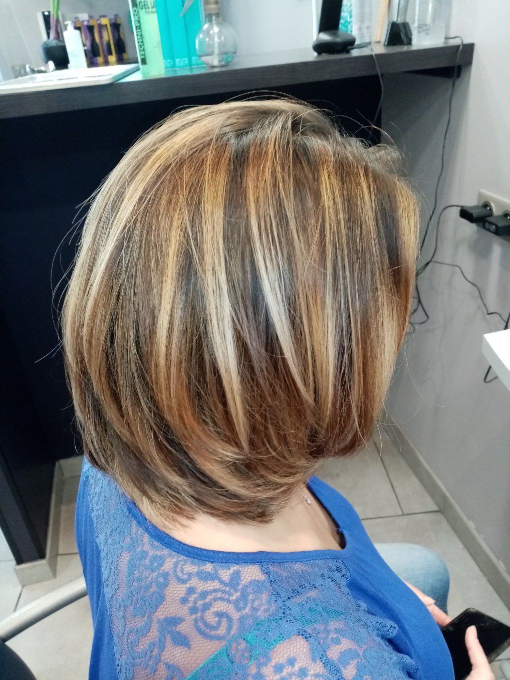 Mèches sur cheveux courts