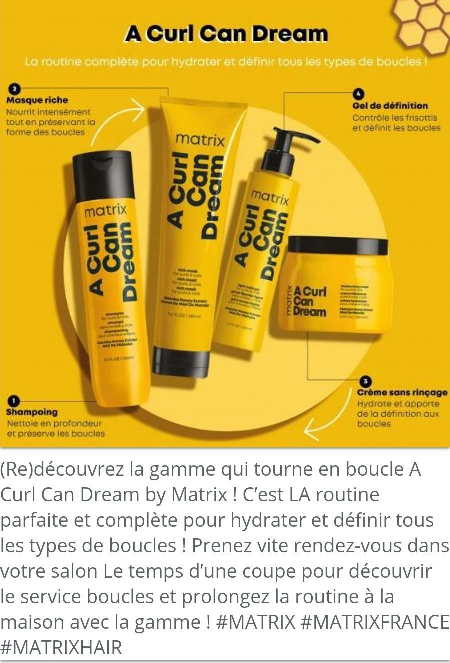 Gamme de produits Matrix - A curl can dream