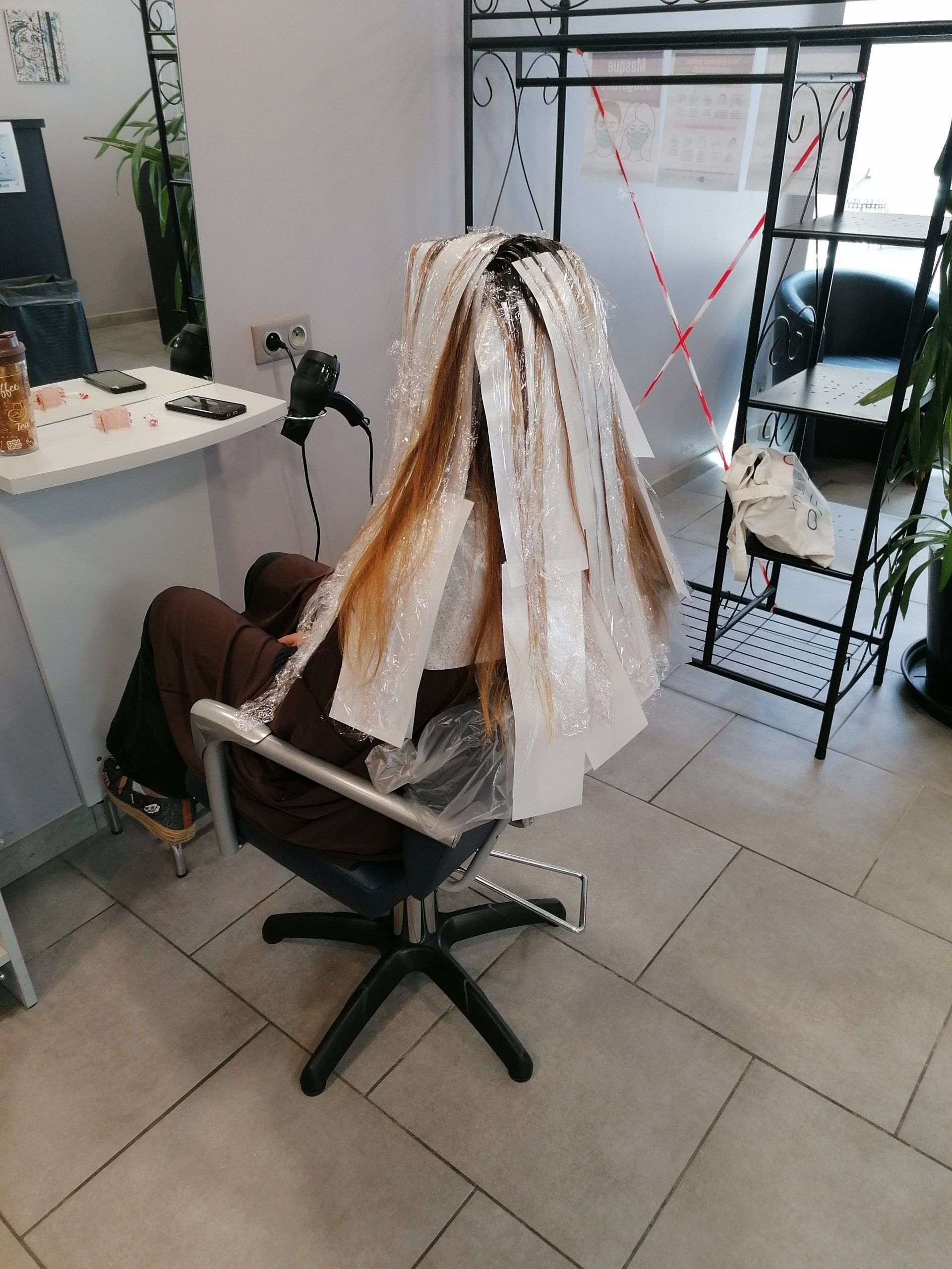 Balayage cheveux longs - avant