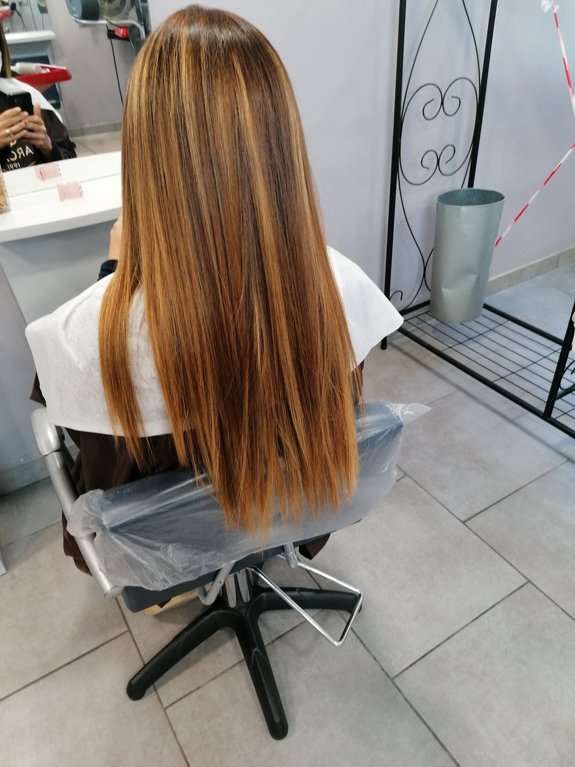 Balayage cheveux longs - après