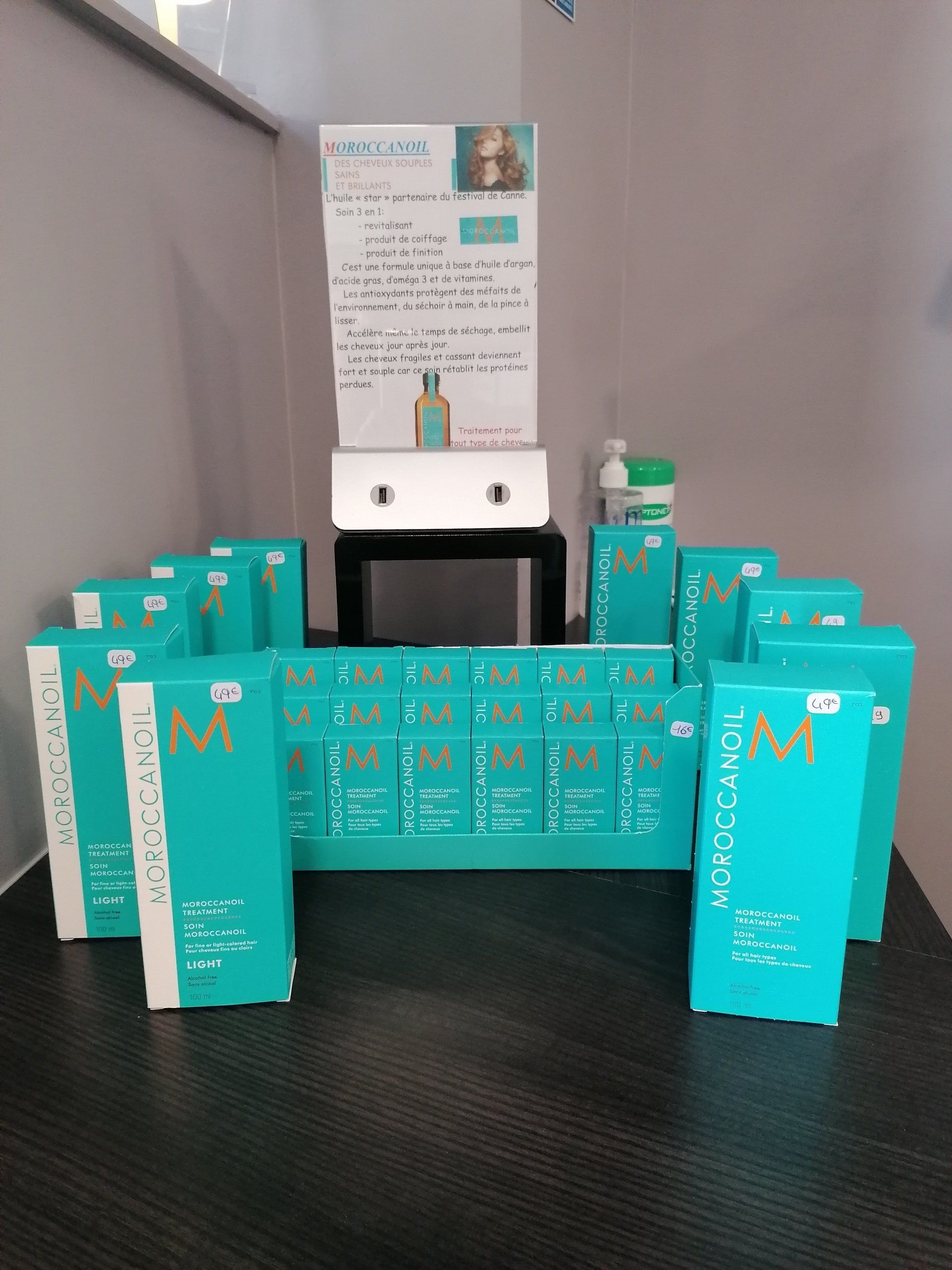 Vente de produits de coiffure