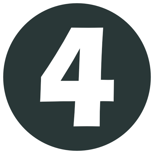 El número uno en letra blanca centrado dentro de un círculo gris oscuro.