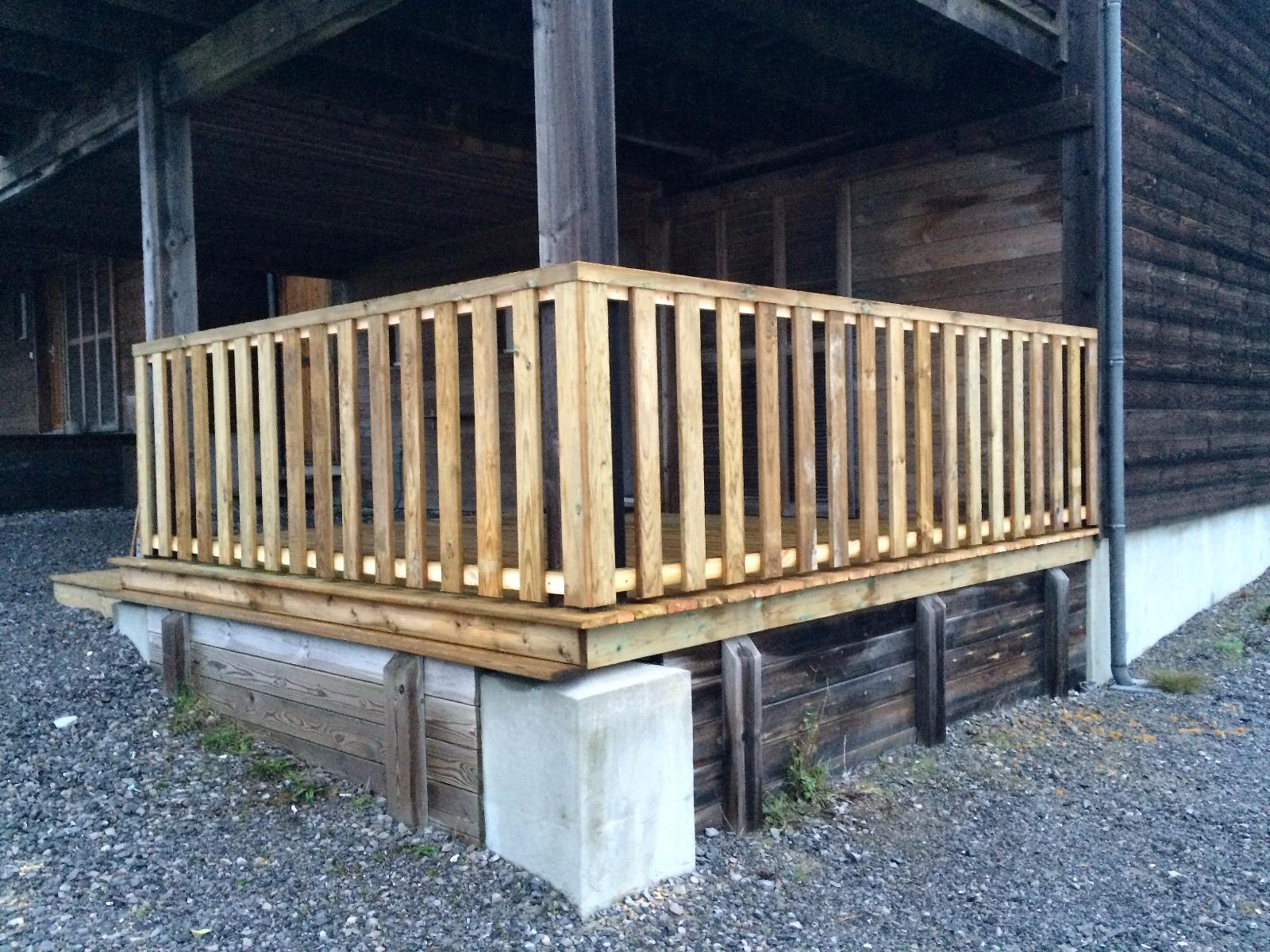 rembarde bois pour terrasse bois 