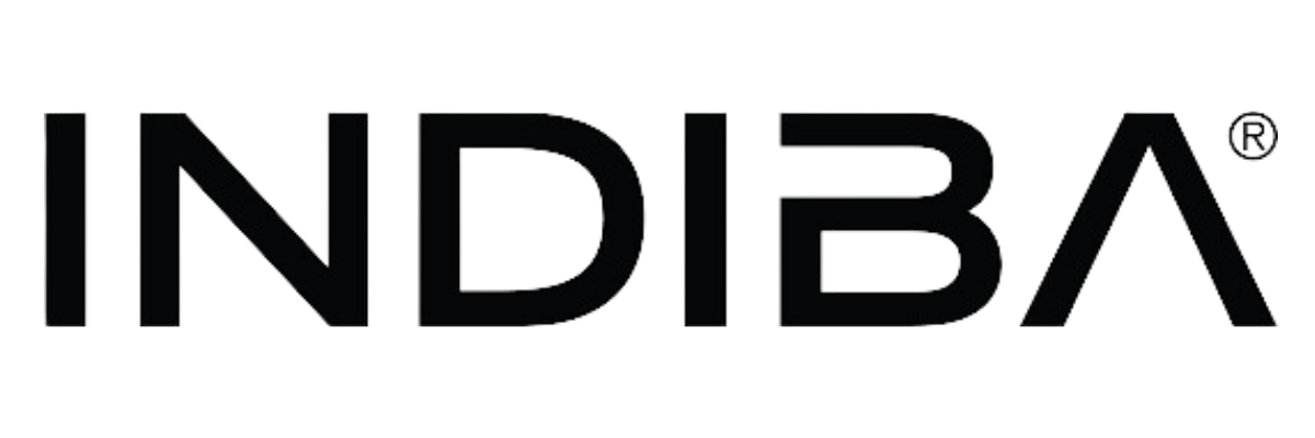Logotipo de INDIBIA en texto negro sobre fondo blanco.