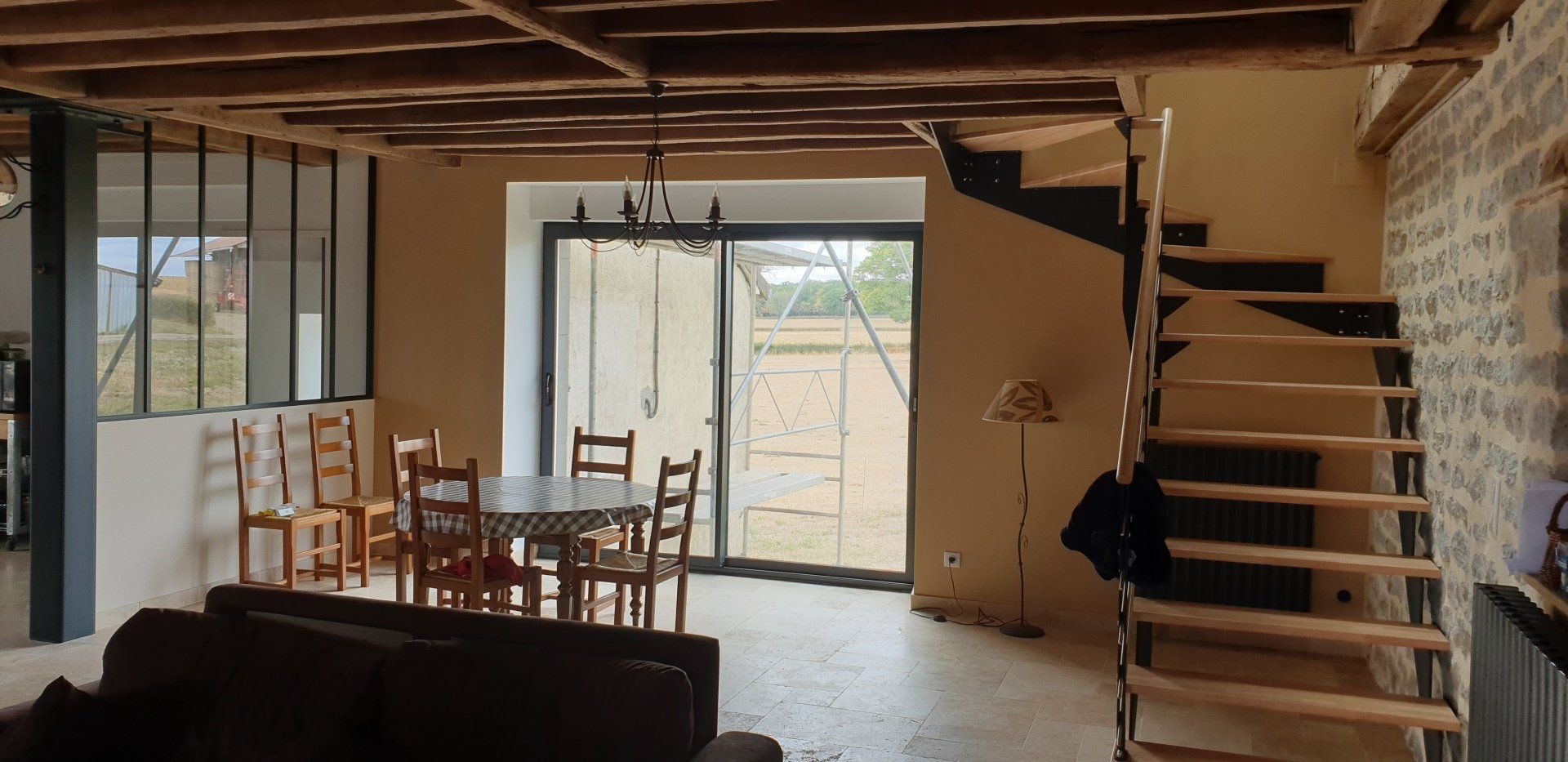 Pose d’escalier, verrière