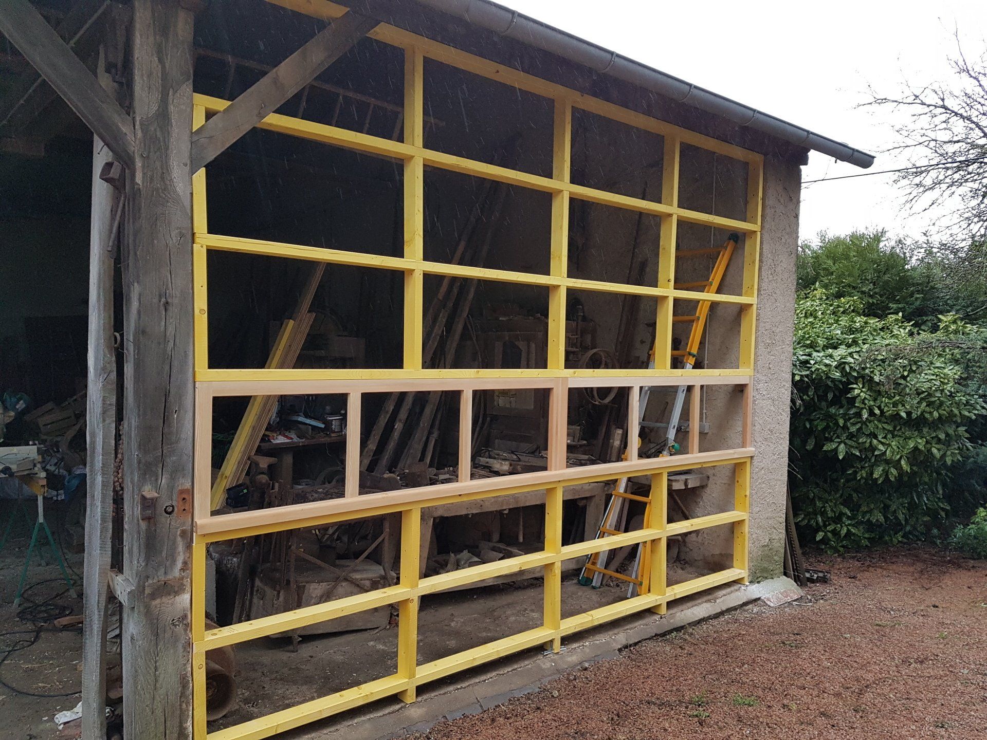 Préparation du mur pour la pose du bardage