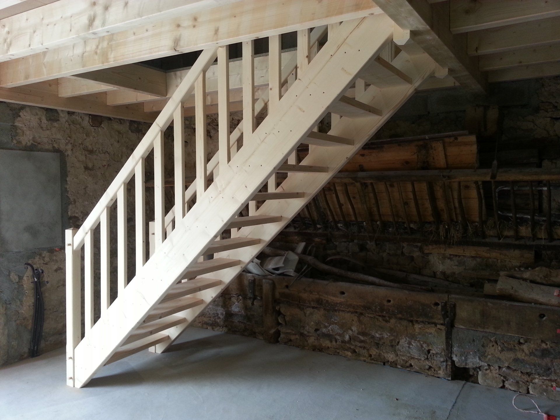Fabrication d'escalier en bois