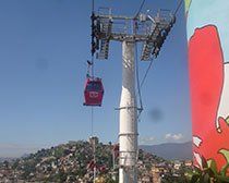 Teleferico do complexo do alemao poma, Rio de Janeiro, Bresil