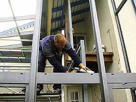 Montage Wintergarten