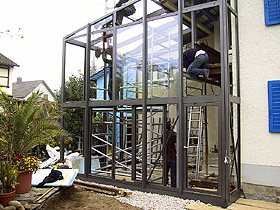 Montage Wintergarten