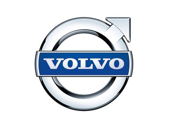 El logotipo de Volvo se muestra sobre un fondo blanco.