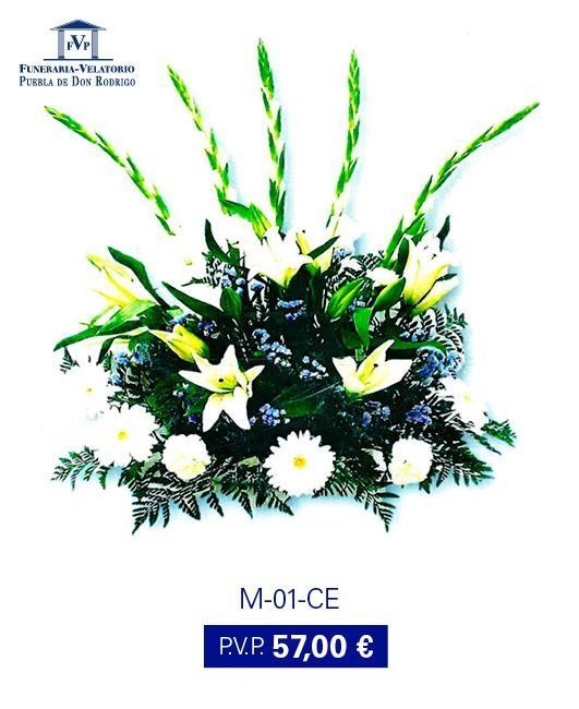 Un ramo de flores con un precio de 57,00 euros