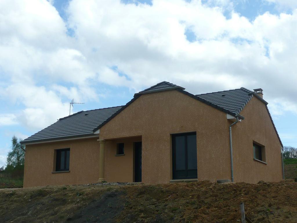 Maison en L sur sous sol