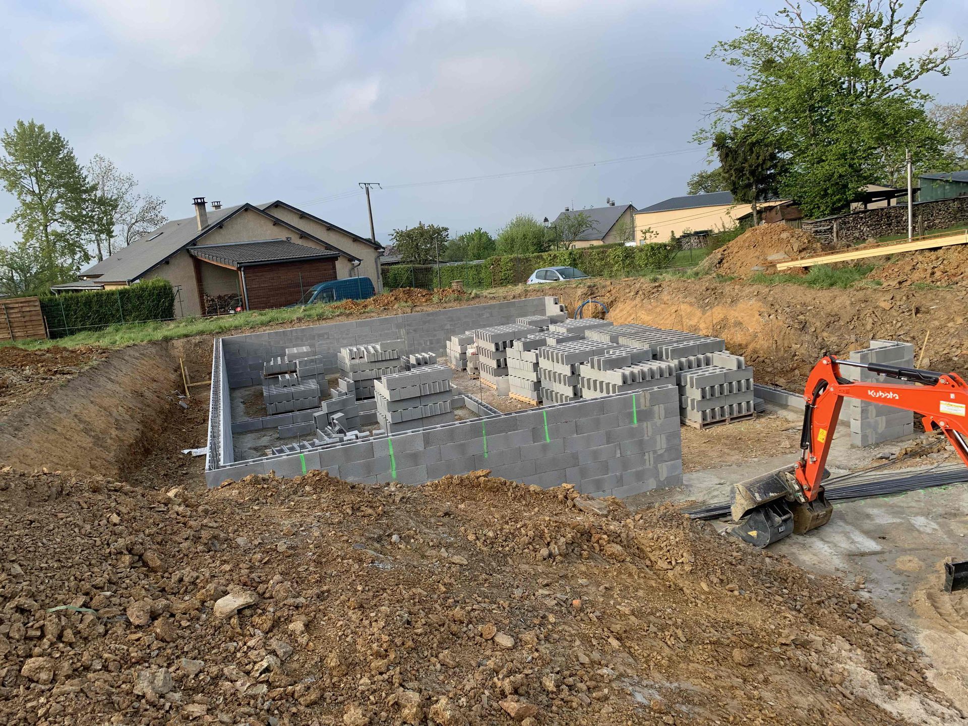 Sous sol blocs à bancher