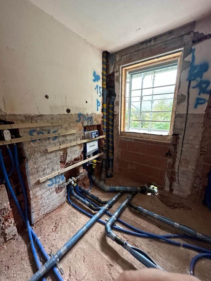 rifacimento interno di una zona bagno