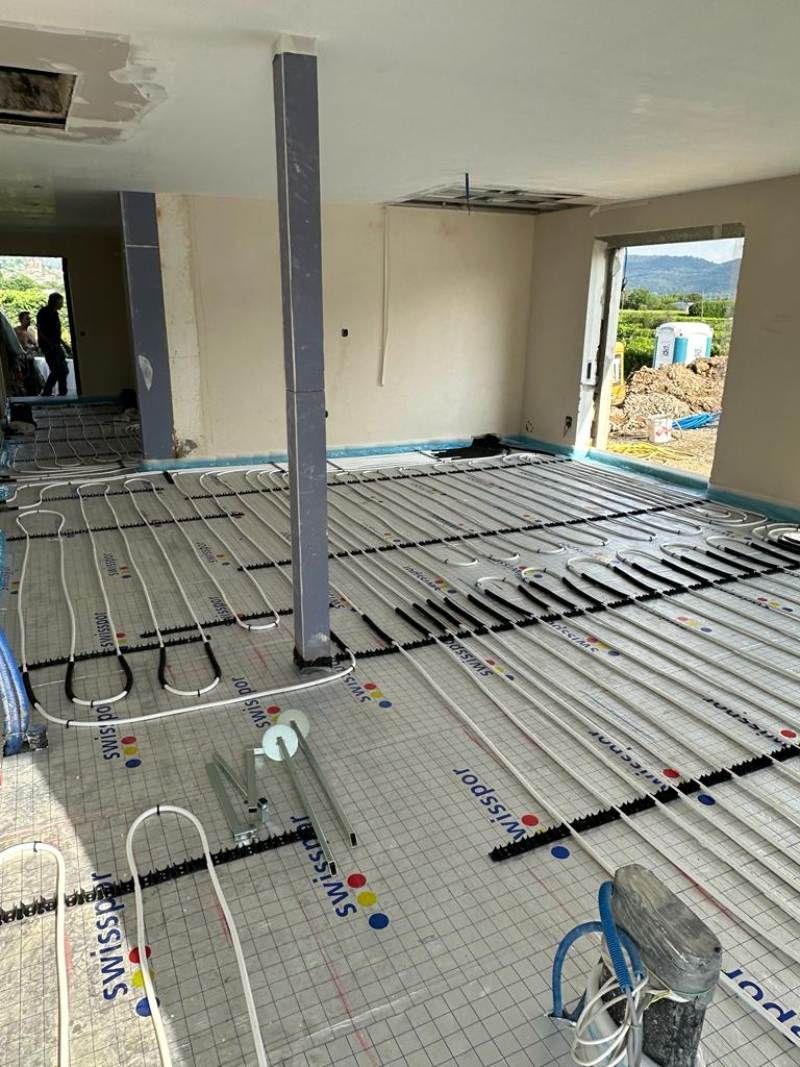 sistema di riscaldamento a pavimento