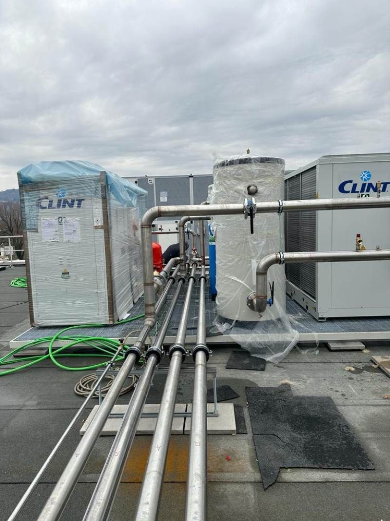 impianto di riscaldamento industriale