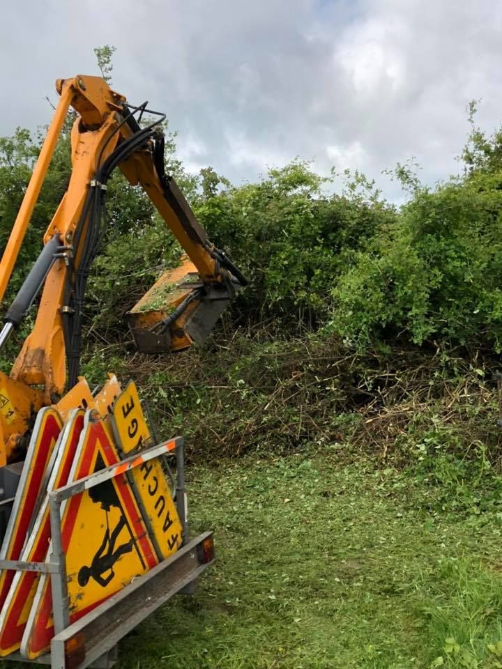 Fauchage avec un tracteur