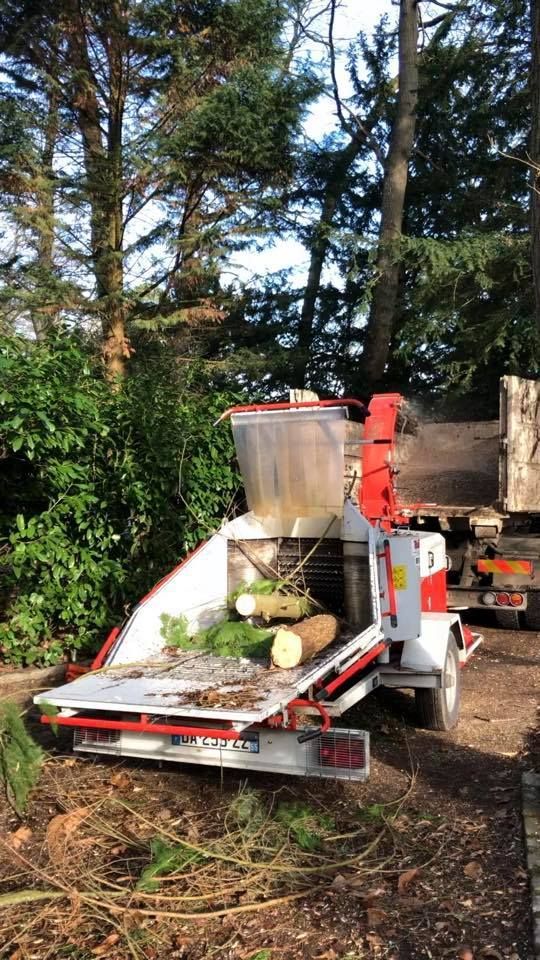 Rognage avec la machine