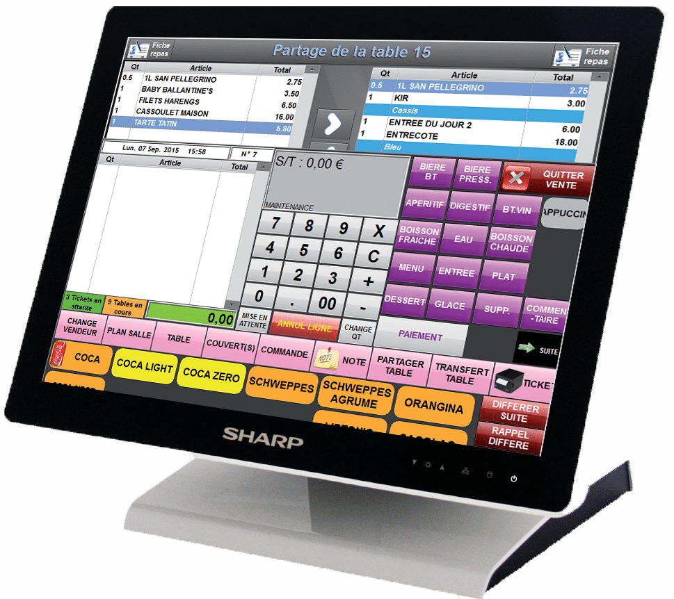 Caisse enregistreuse Sharp