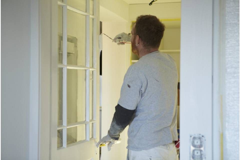 Maler bei der Arbeit