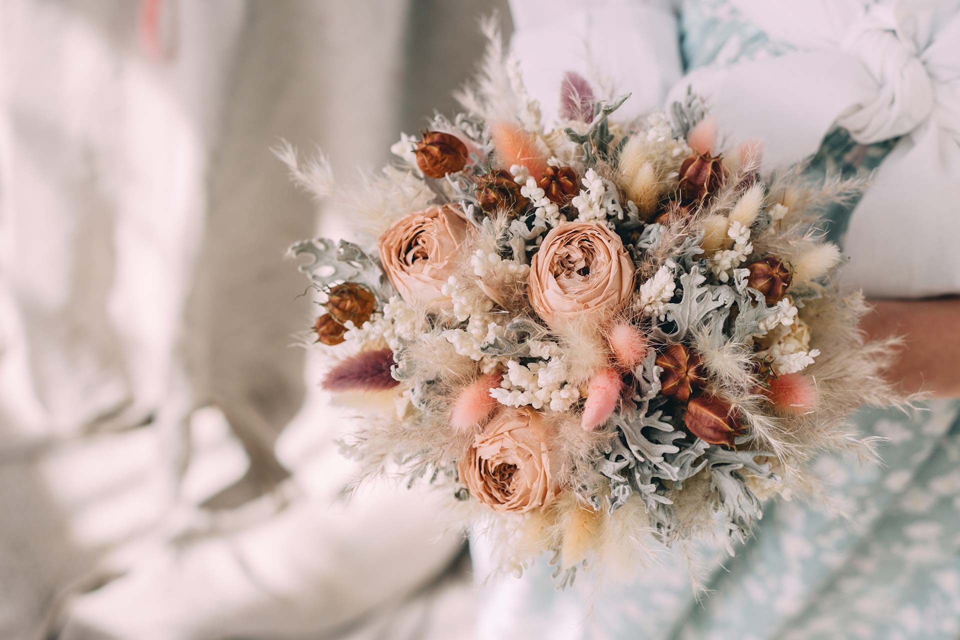 Verse en gedroogde bloemen