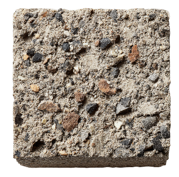 Mélange de sable et graviers