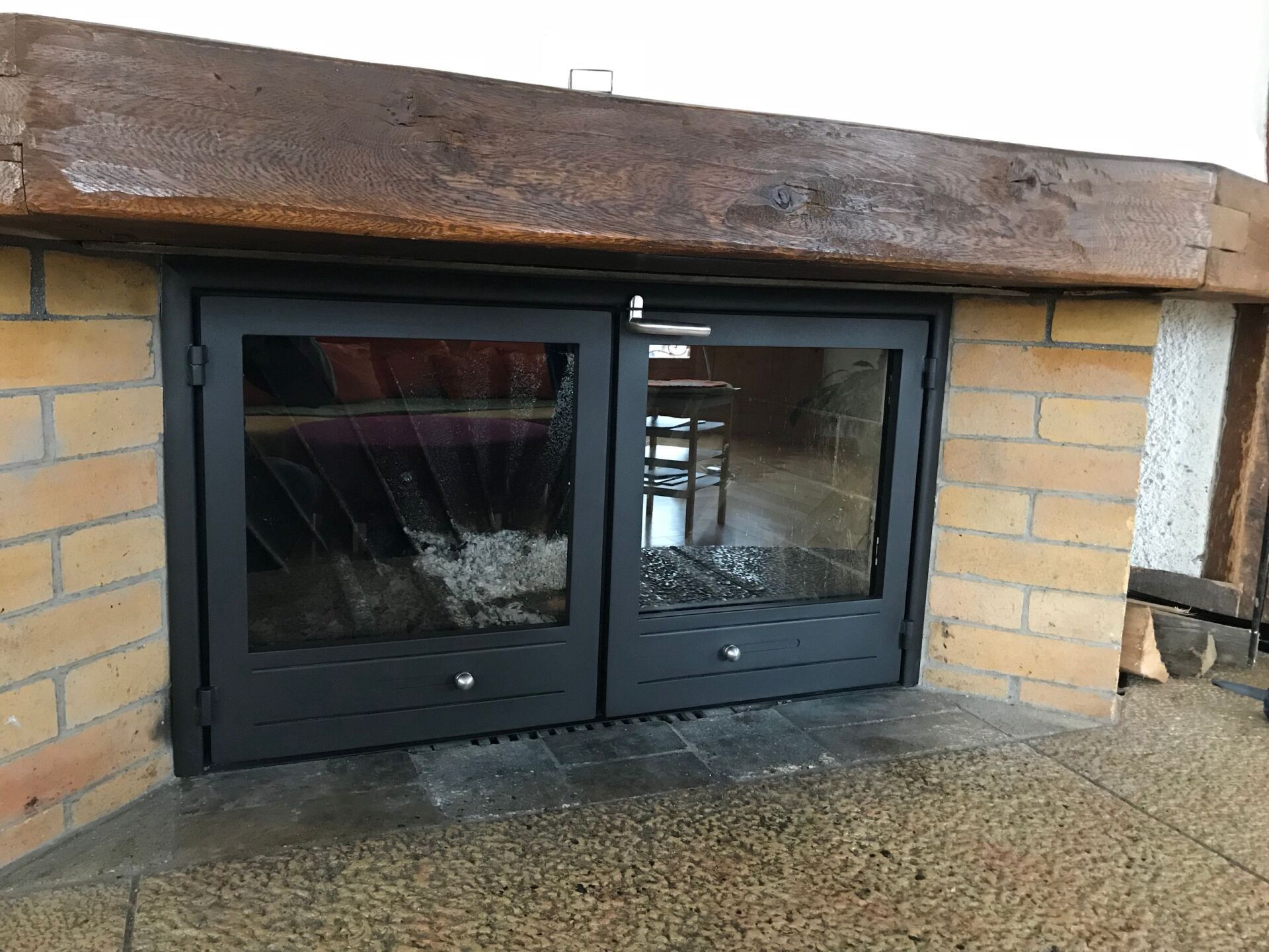 Vitrage de cheminée sur mesure - Au Feu de bois