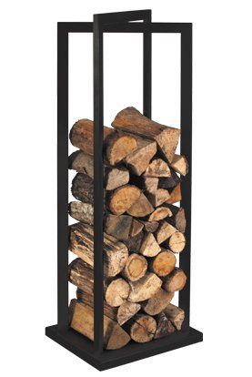 Rangement bois vertigo noir givre