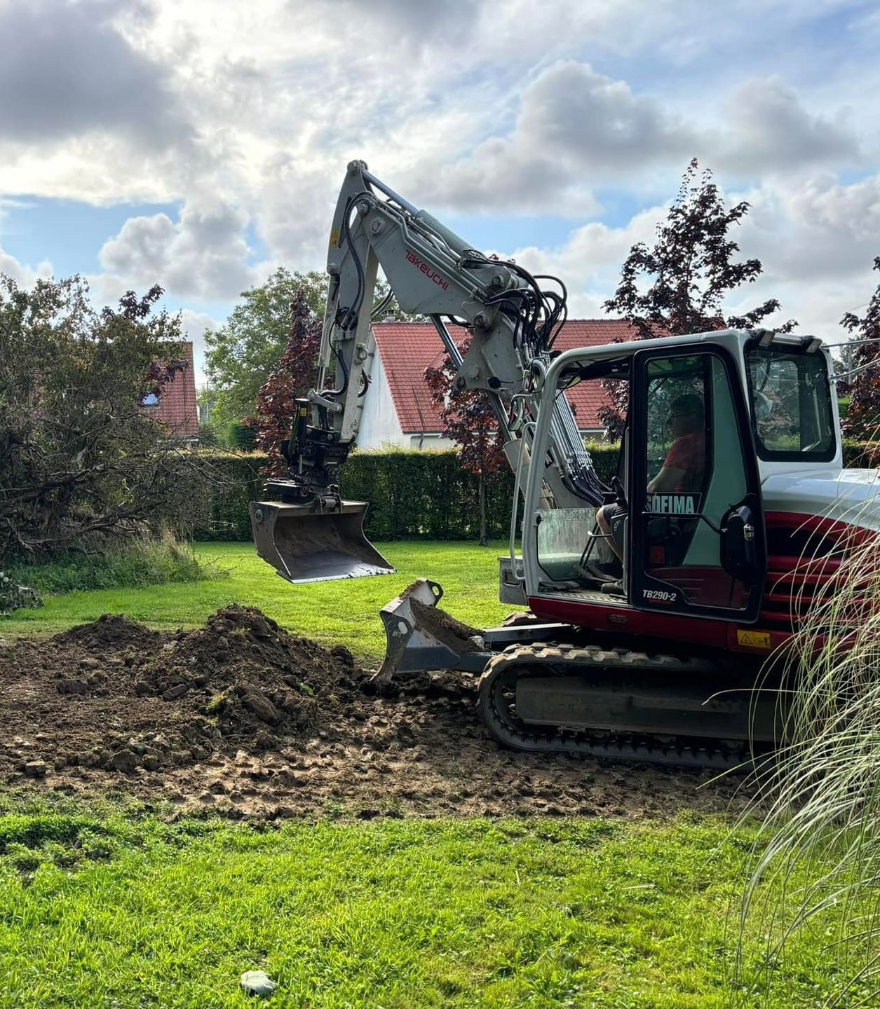 Un engin de terrassement