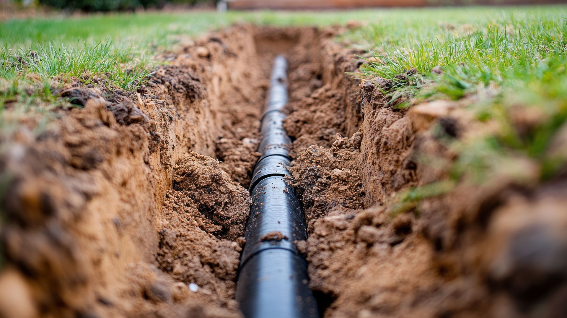 Une canalisation dans la terre