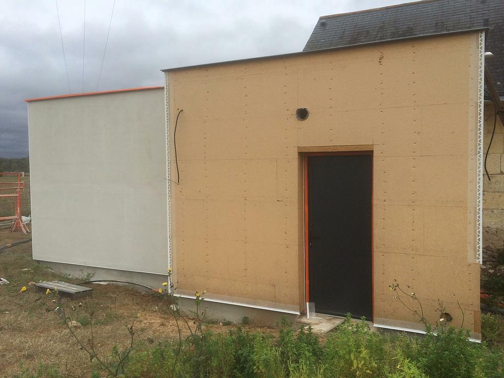 Pose de laine de roche