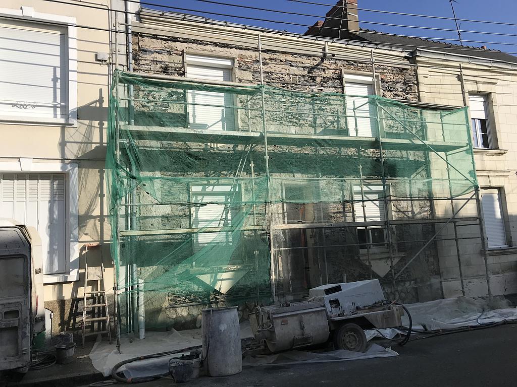 Rénovation de façade de maison de centre-ville