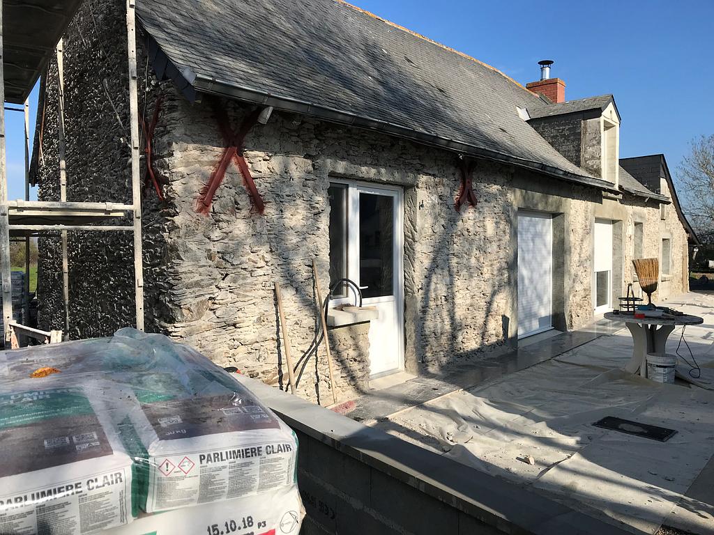 Ravalement de façade en rénovation